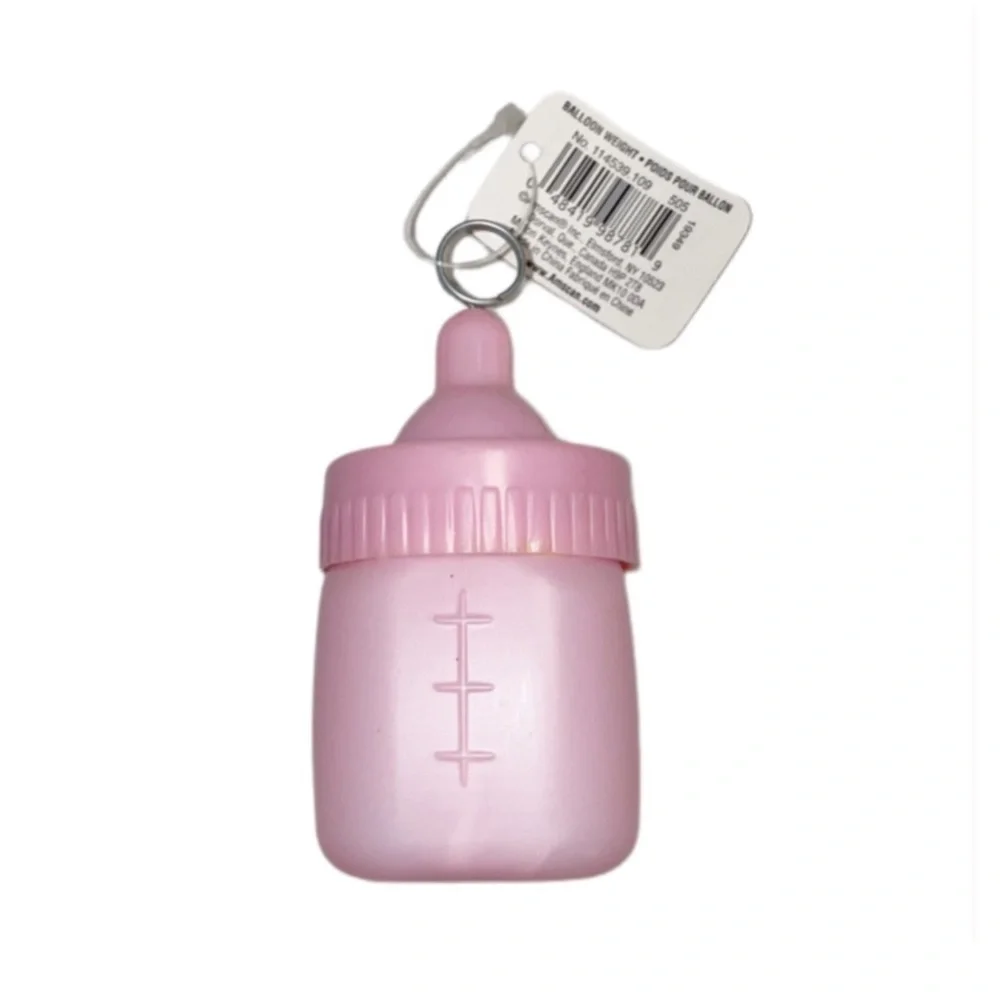 AMSCAN Pink Baby Bottle Balloon Weight New